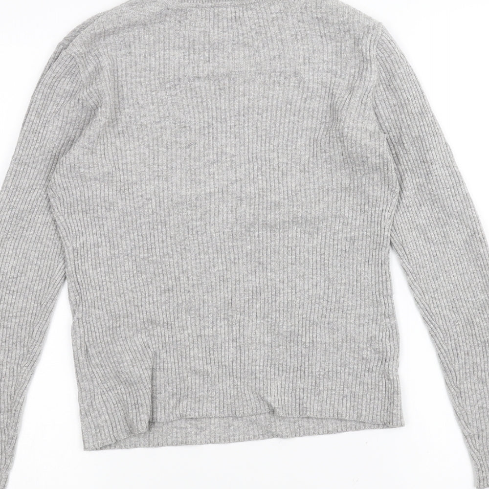 New Look Womens Grey   Basic T-Shirt Size 10