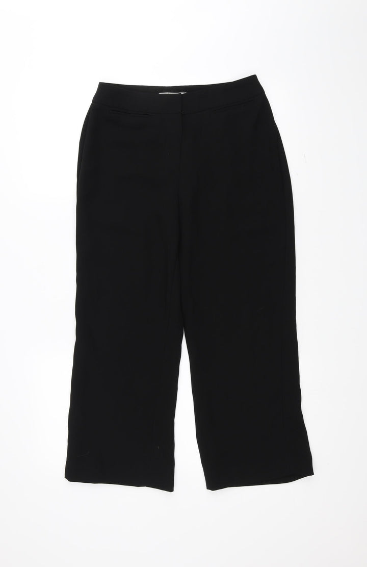 M&Co Womens Black Trousers Size 8 L24 in