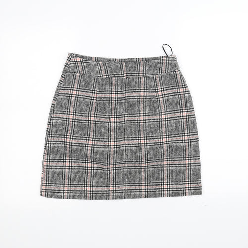 Peacocks Womens White Striped  A-Line Skirt Size 8