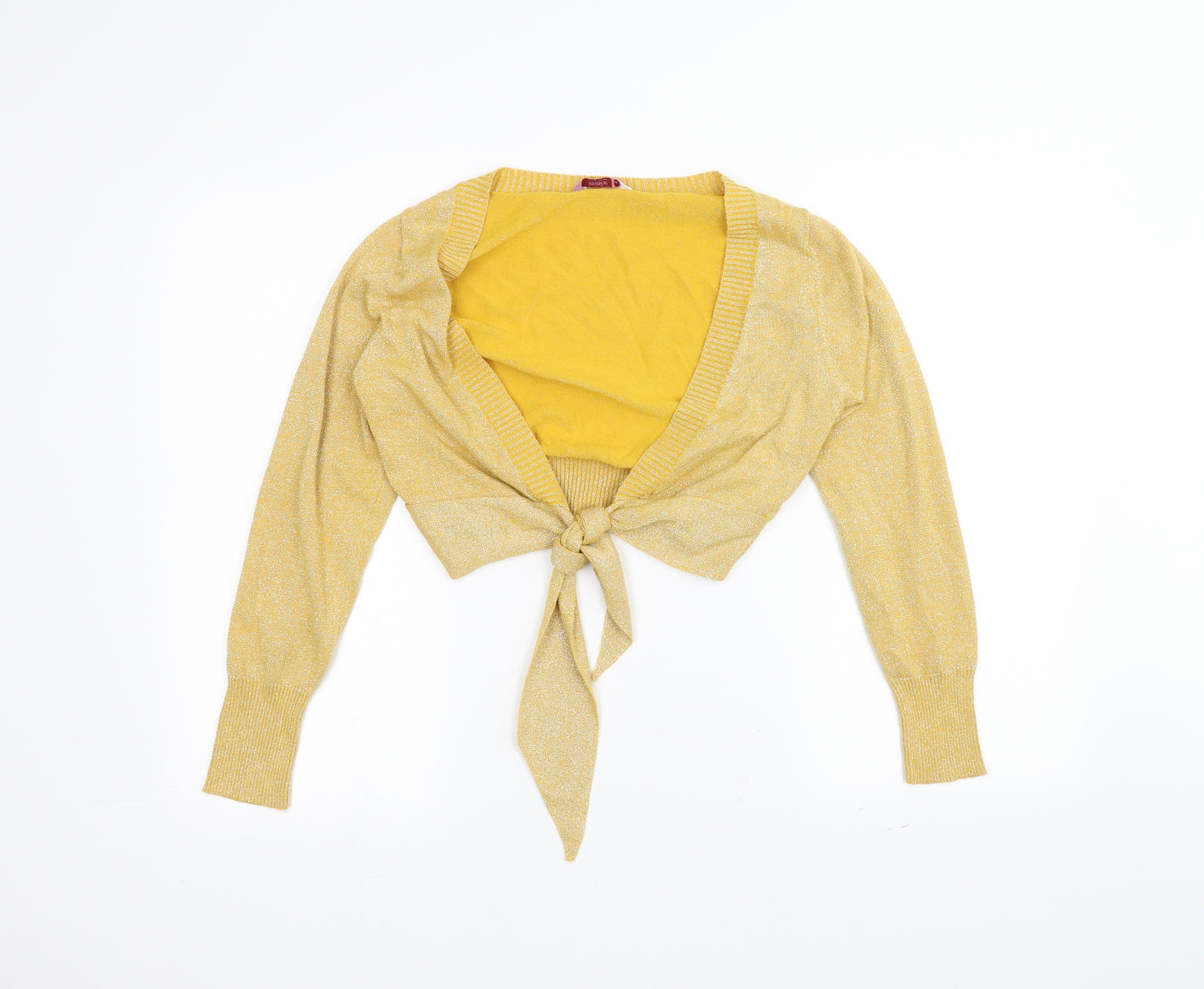 Saix Womens Yellow   Cardigan Jumper Size L