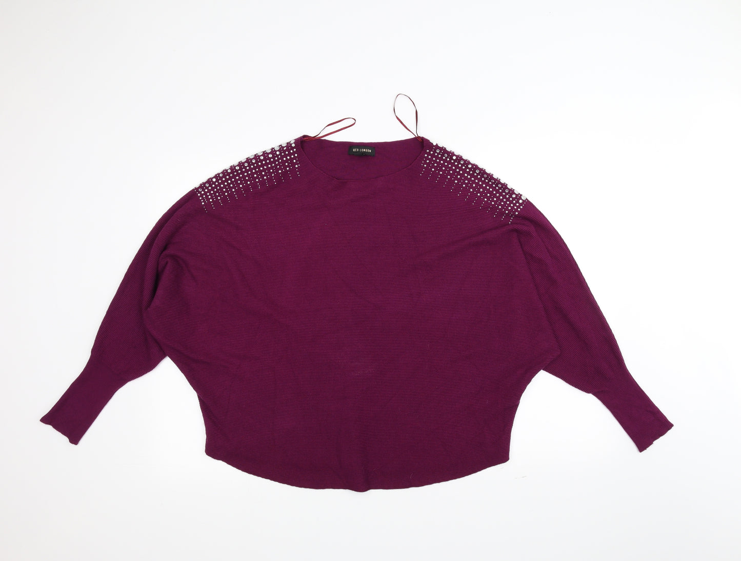 QED London Womens Purple   Pullover Jumper Size M