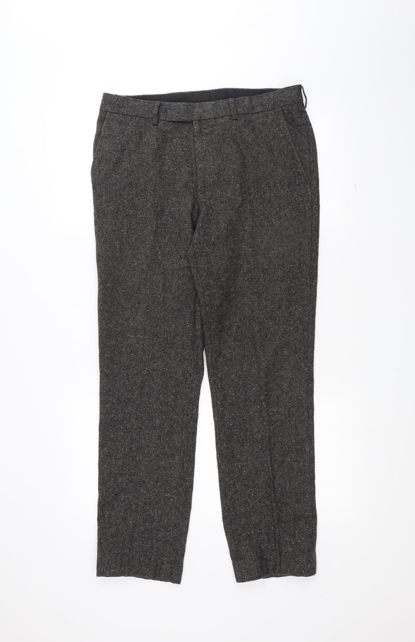 moss Mens Black   Dress Pants Trousers Size 32 L29 in