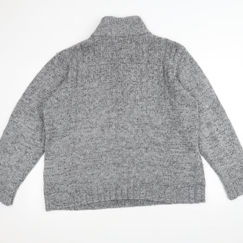 Marks and Spencer Womens Grey  Knit Jacket  Size L