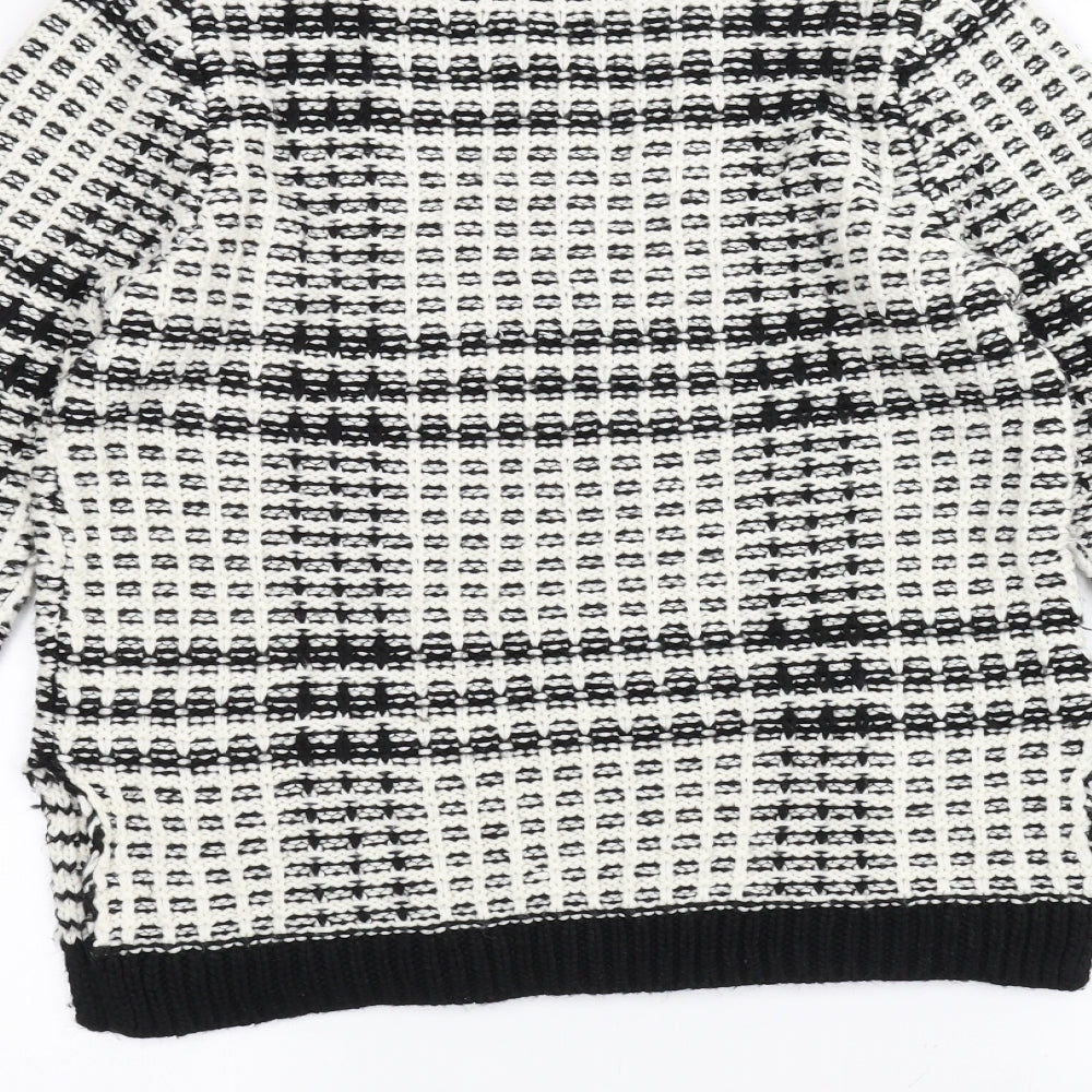 TU Womens White  Knit Pullover Jumper Size 10