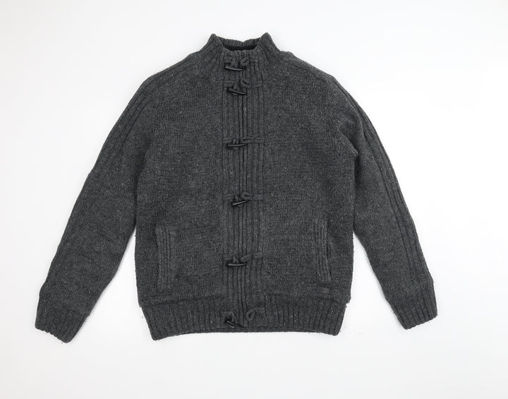 DNM Mens Grey Knit Jacket Size M