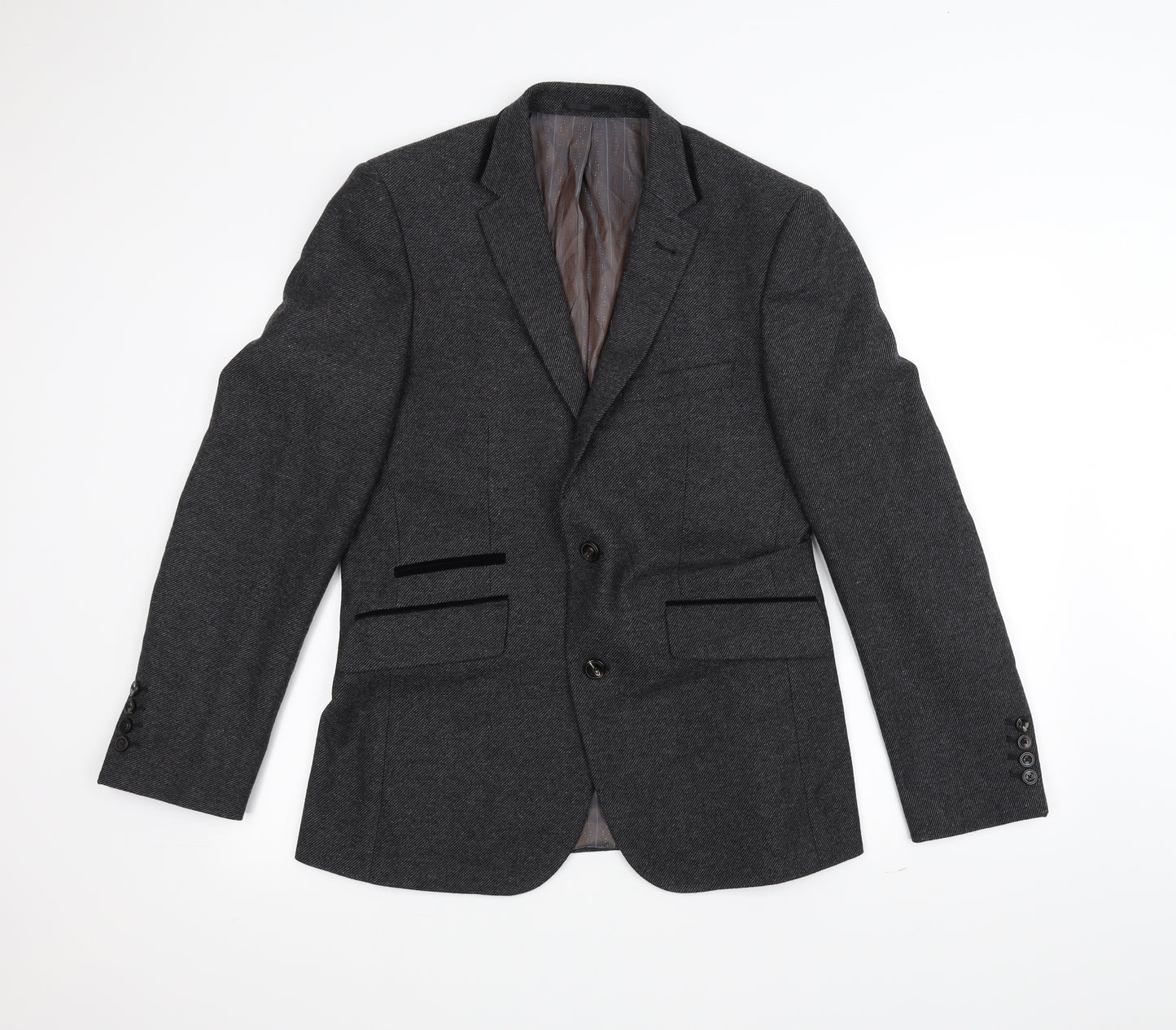 Linea Mens Black   Jacket Suit Jacket Size S