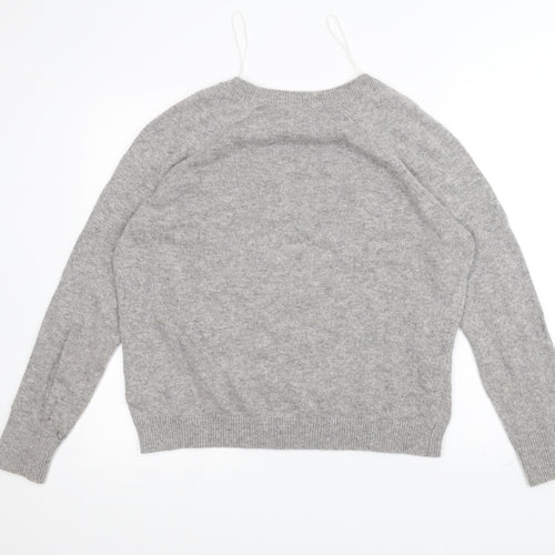 H&M Womens Grey   Pullover Jumper Size M