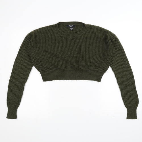 New Look Girls Green  Knit Pullover Jumper Size 14-15 Years