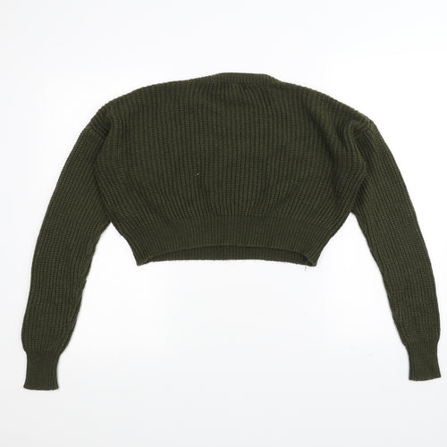 New Look Girls Green  Knit Pullover Jumper Size 14-15 Years