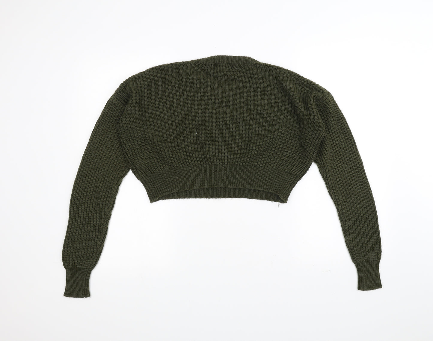 New Look Girls Green  Knit Pullover Jumper Size 14-15 Years