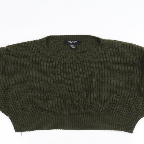 New Look Girls Green  Knit Pullover Jumper Size 14-15 Years