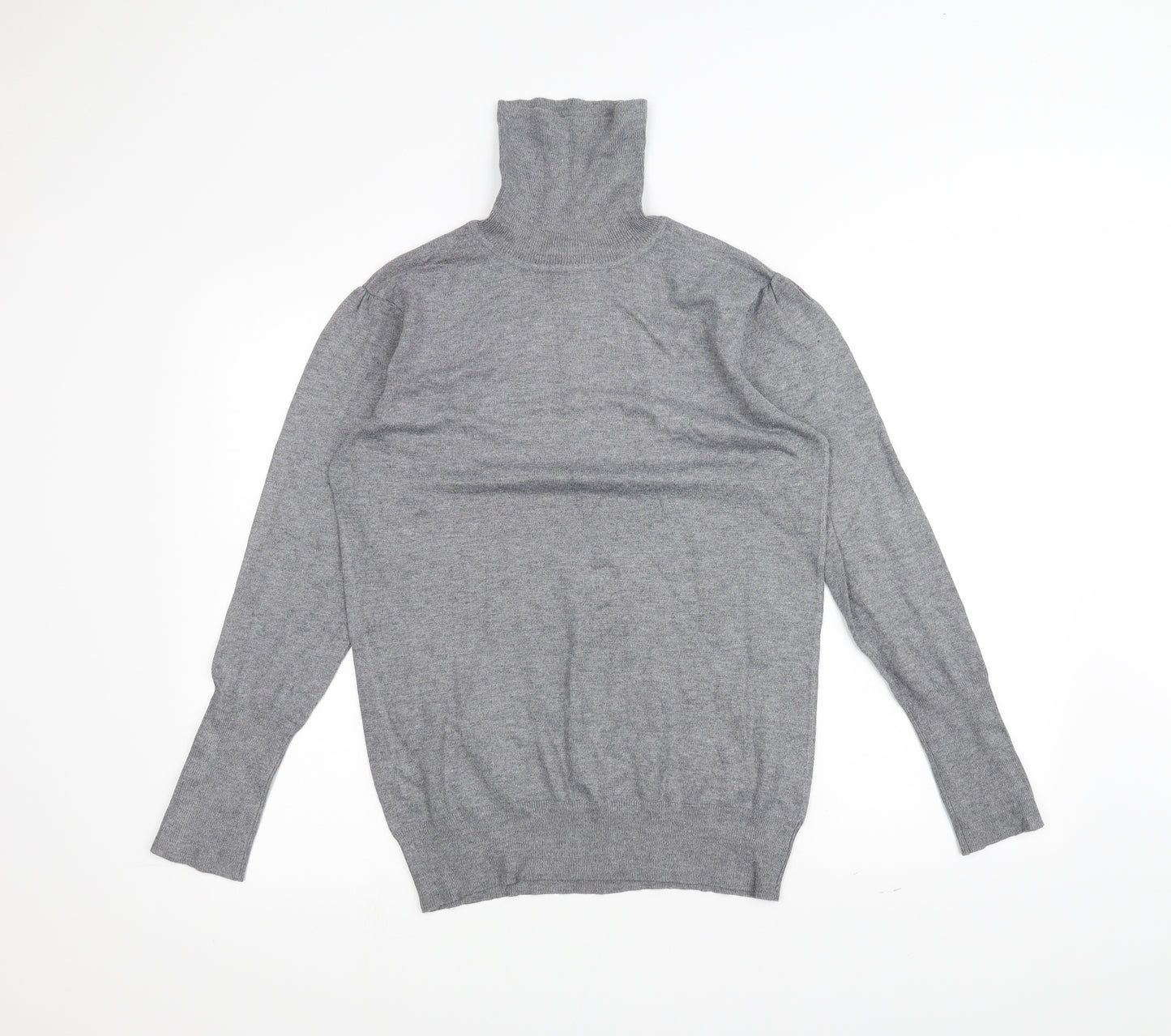 M&Co Womens Grey   Basic T-Shirt Size L