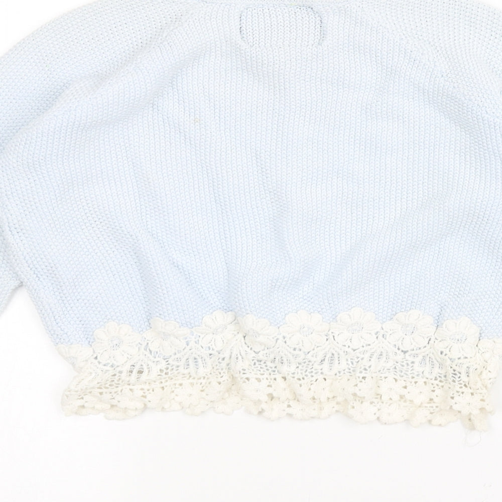 Y.D Girls Blue  Knit Pullover Jumper Size 12-13 Years