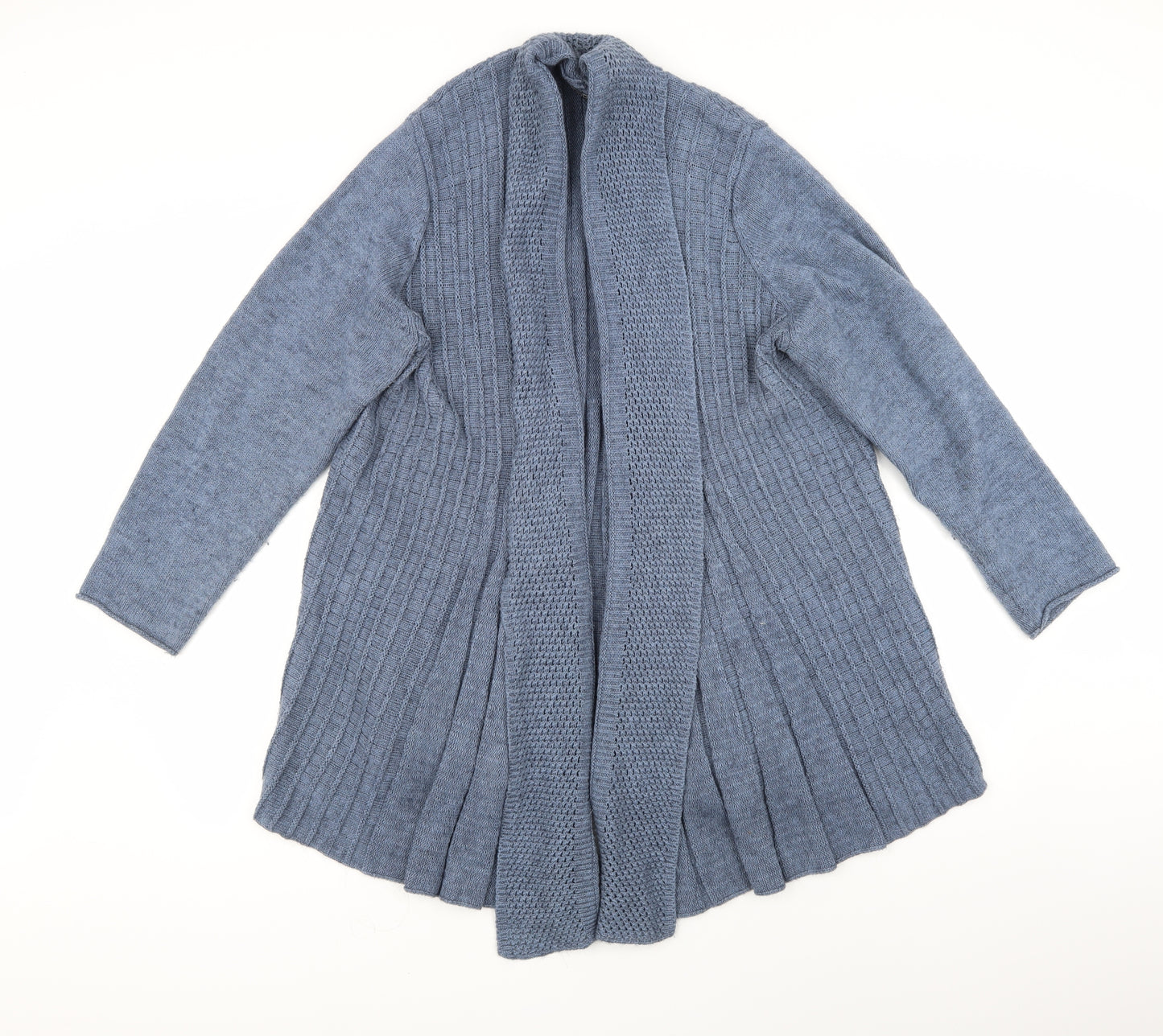 Moda Womens Blue Striped  Cardigan Jumper Size 20