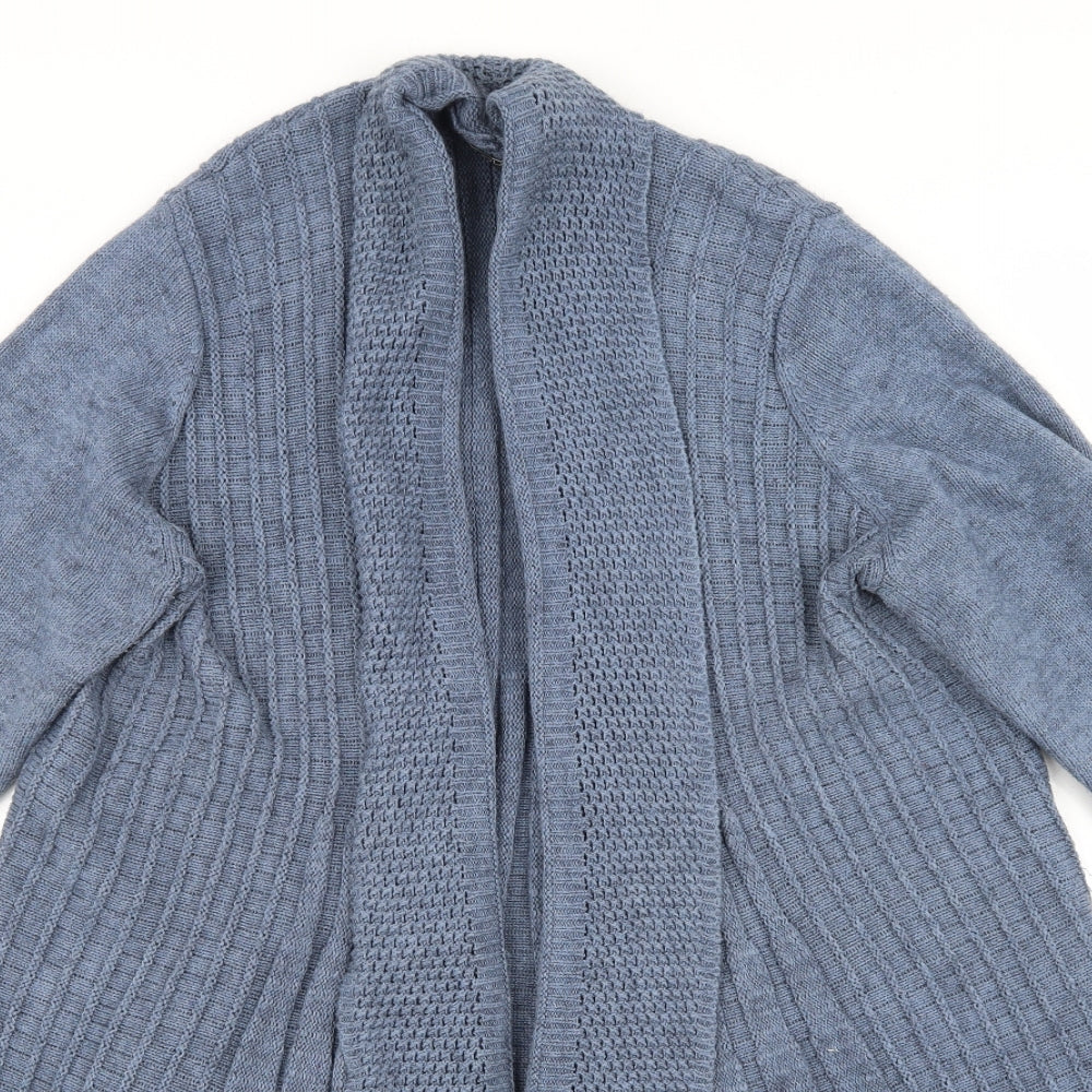 Moda Womens Blue Striped  Cardigan Jumper Size 20