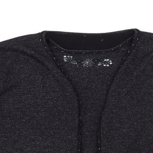 Preworn Womens Black   Pullover Jumper Size XL  - Sequin Detail