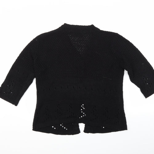 Frank Saul Womens Black   Cardigan Jumper Size M