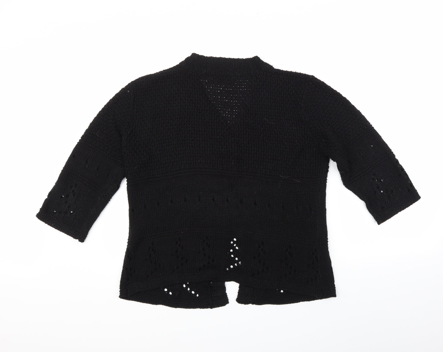 Frank Saul Womens Black   Cardigan Jumper Size M