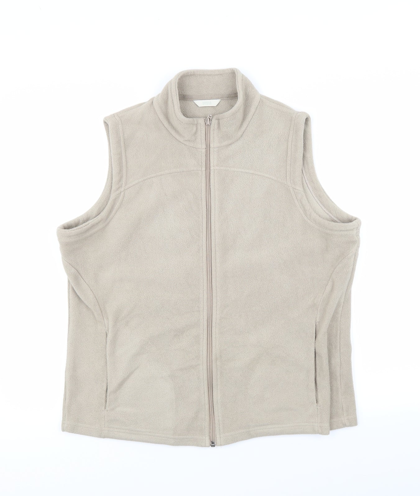 M&S Womens Beige   Vest Jumper Size 18