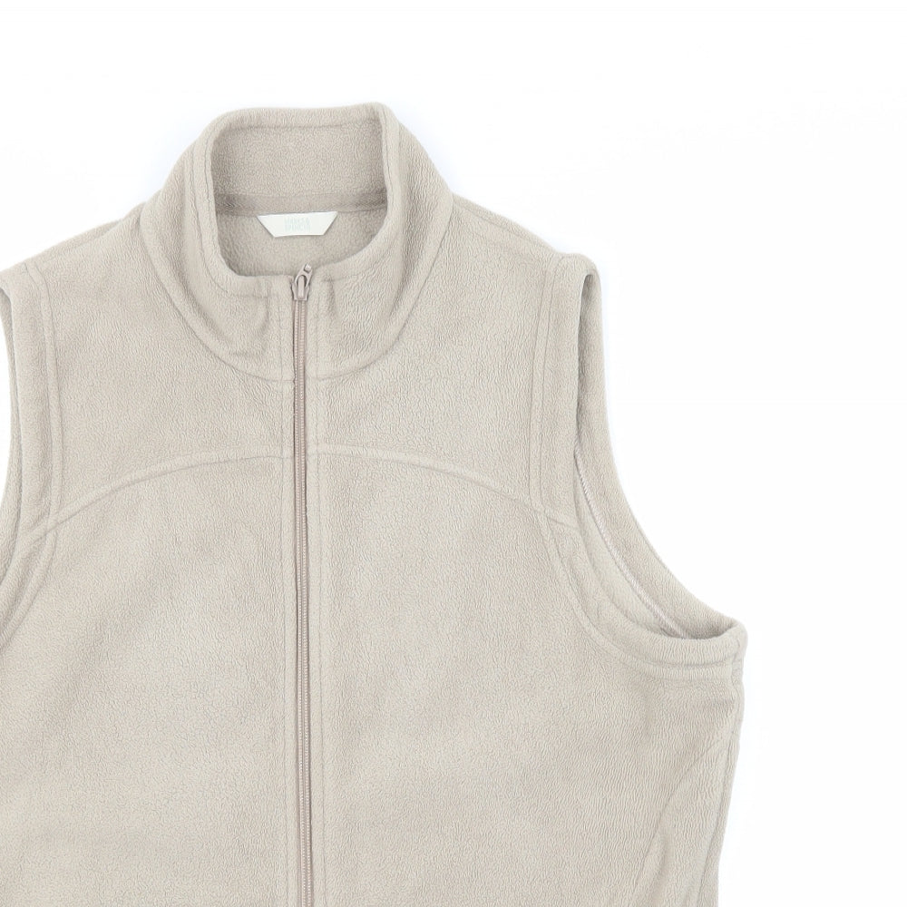 M&S Womens Beige   Vest Jumper Size 18
