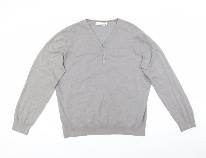 Burton Mens Grey Pullover Jumper Size XL