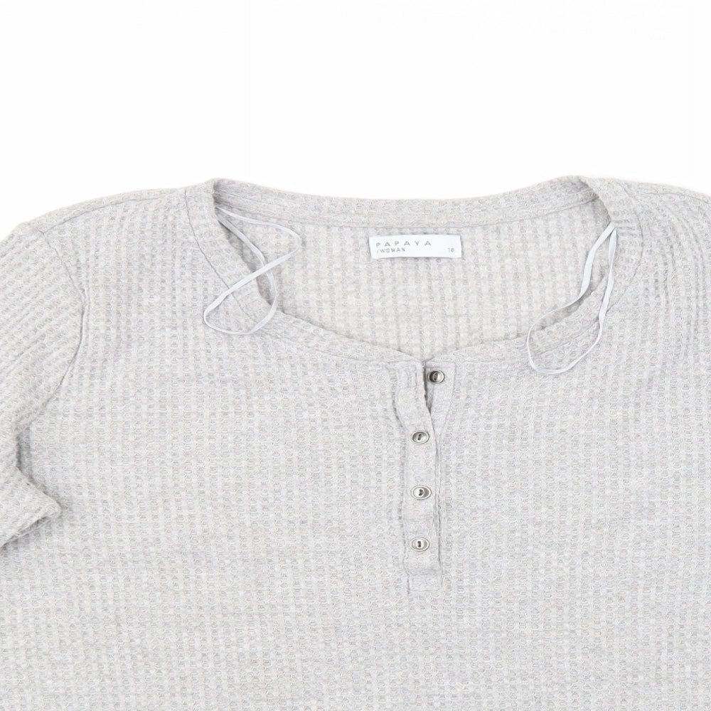 Papaya  Womens Grey   Pullover Jumper Size 18