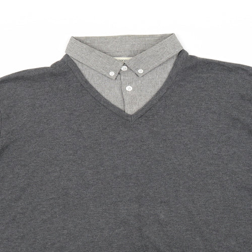 George Mens Grey   Pullover Jumper Size 2XL  - Shirt Jumper