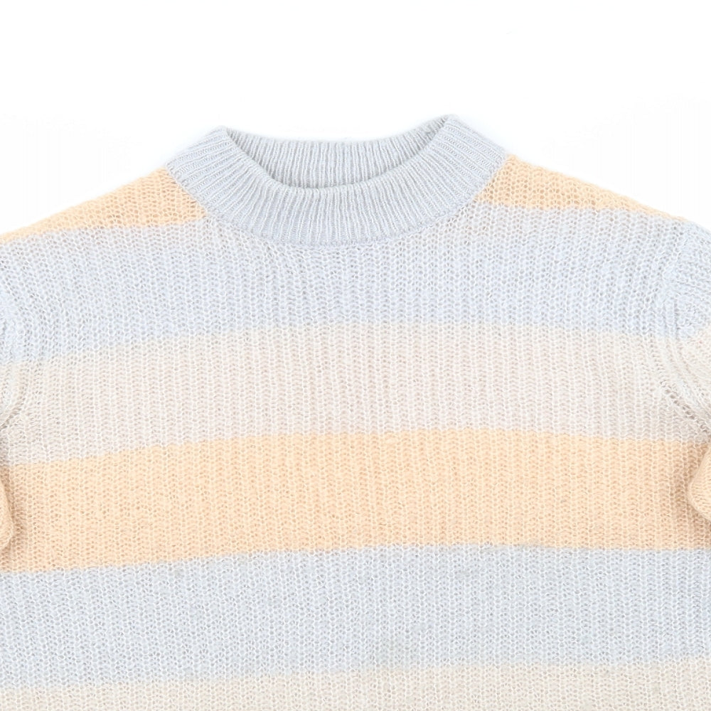 Primark Womens Multicoloured Striped  Pullover Jumper Size M