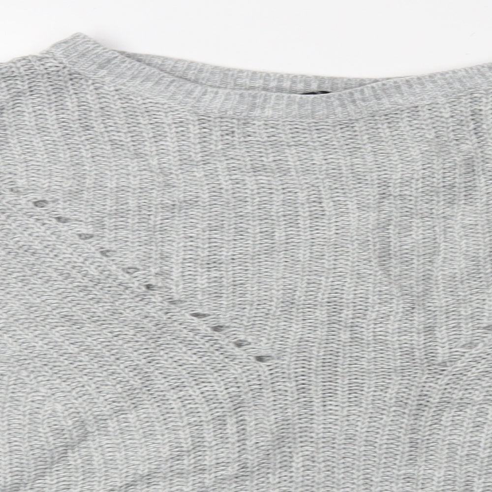 Peacocks Womens Grey   Pullover Jumper Size L