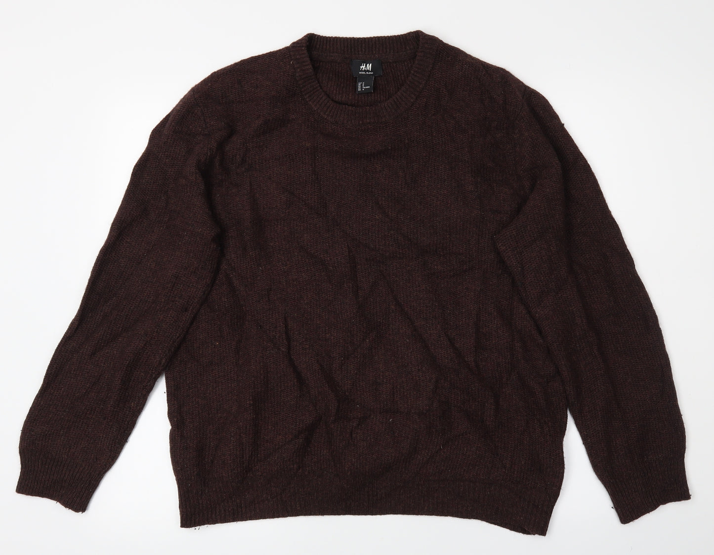 H&M Mens Brown   Pullover Jumper Size M