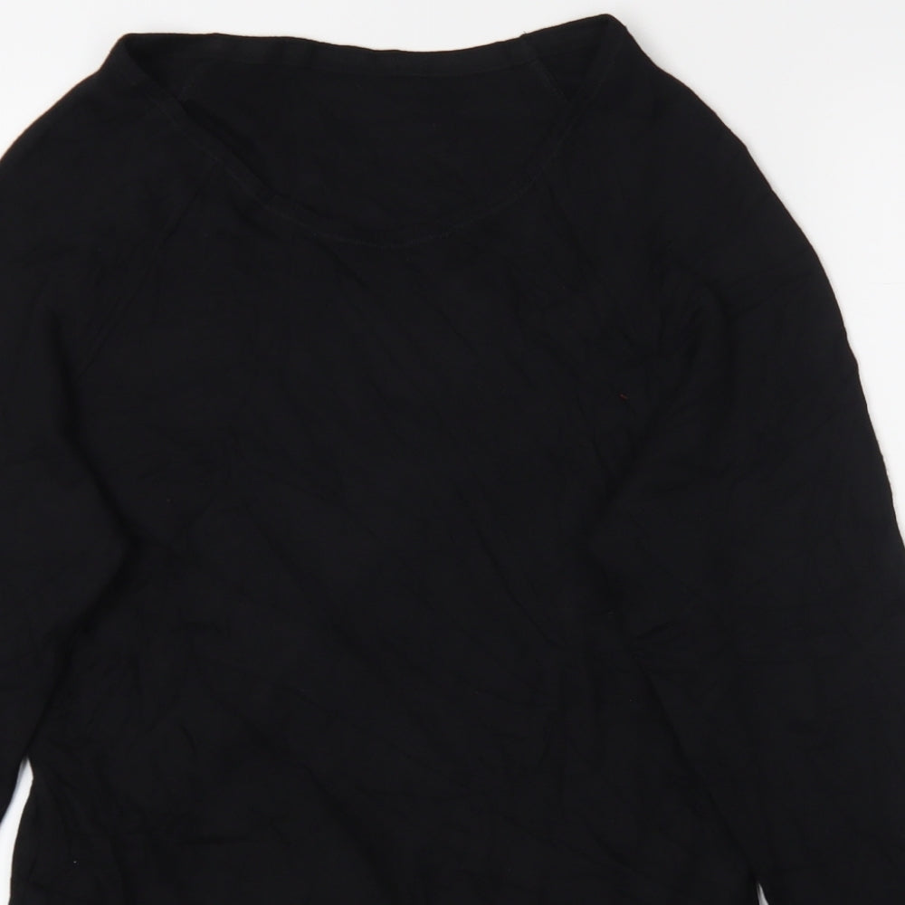M&S Womens Black   Basic T-Shirt Size 16