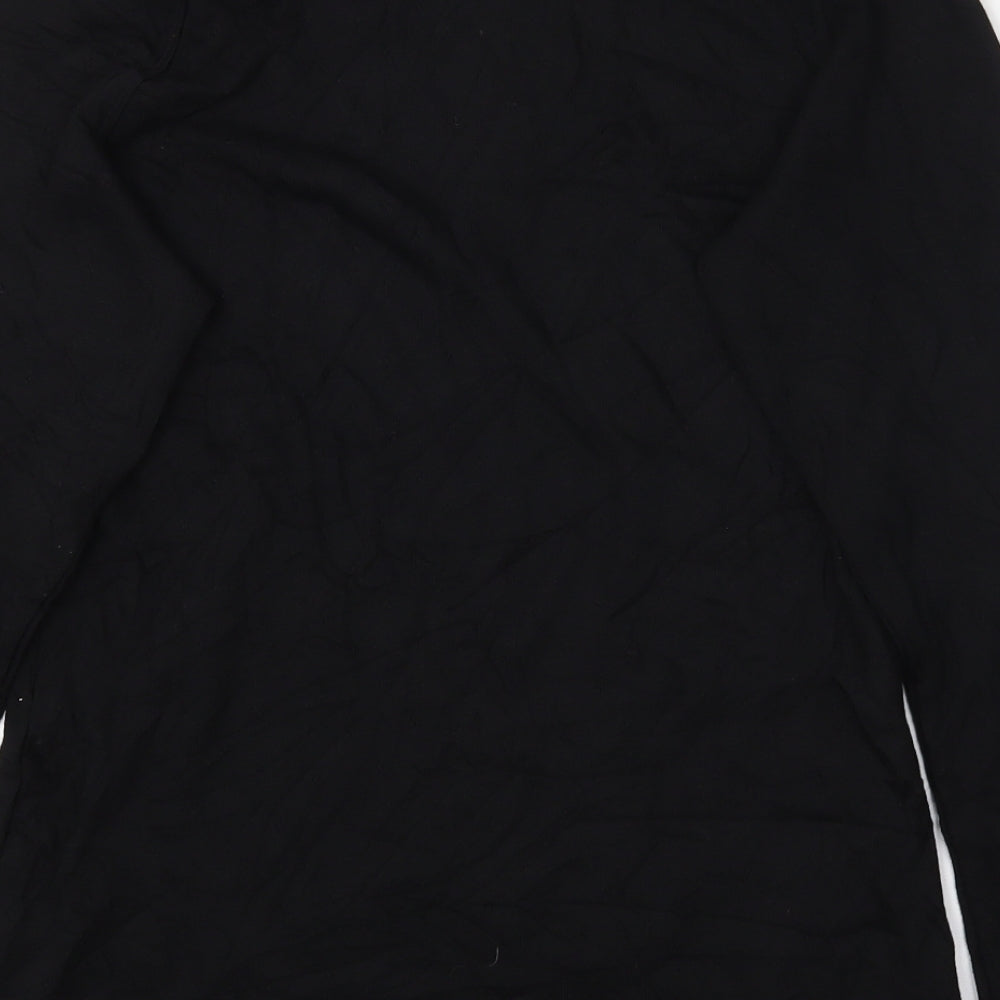 M&S Womens Black   Basic T-Shirt Size 16