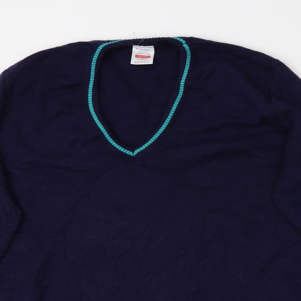 Clifton Womens Blue   Pullover Sweatshirt Size M