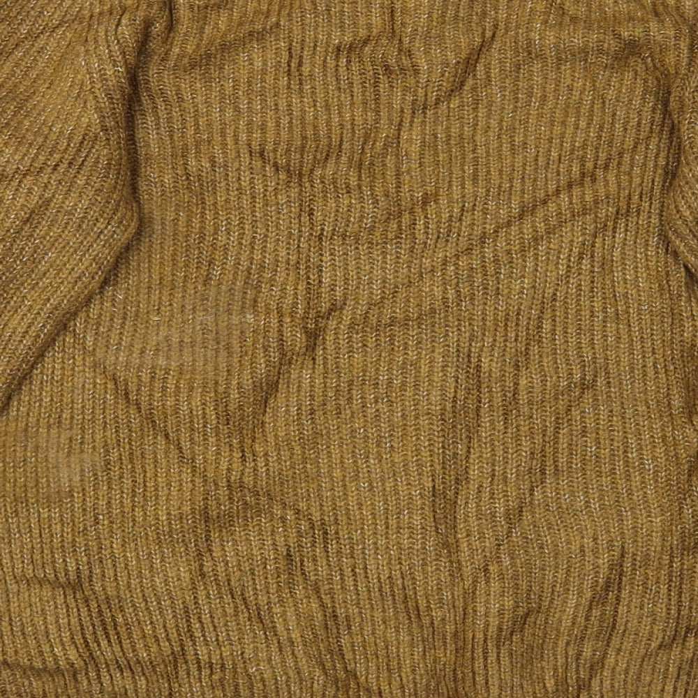 M&S Womens Gold   Pullover Jumper Size S