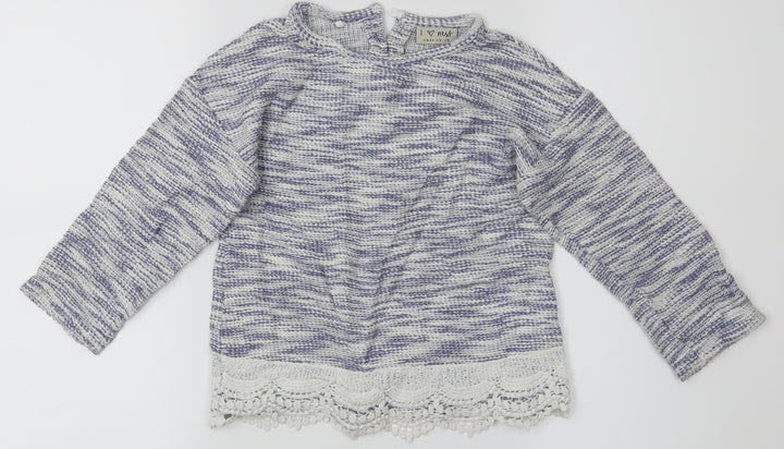 NEXT Girls Blue Basic Blouse Size 4-5 Years