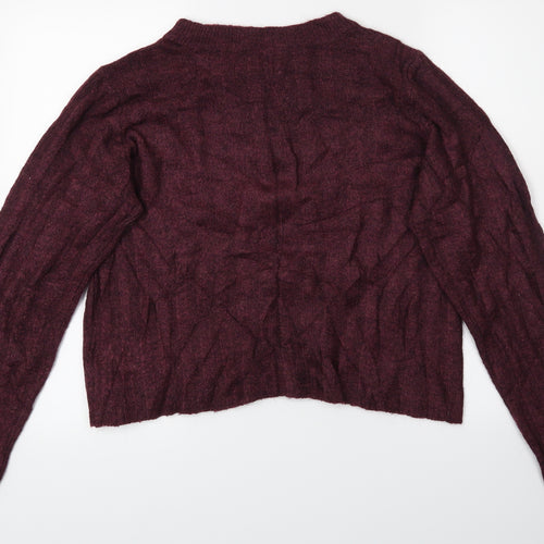 Divided Womens Purple   Pullover Jumper Size M  - Cropped