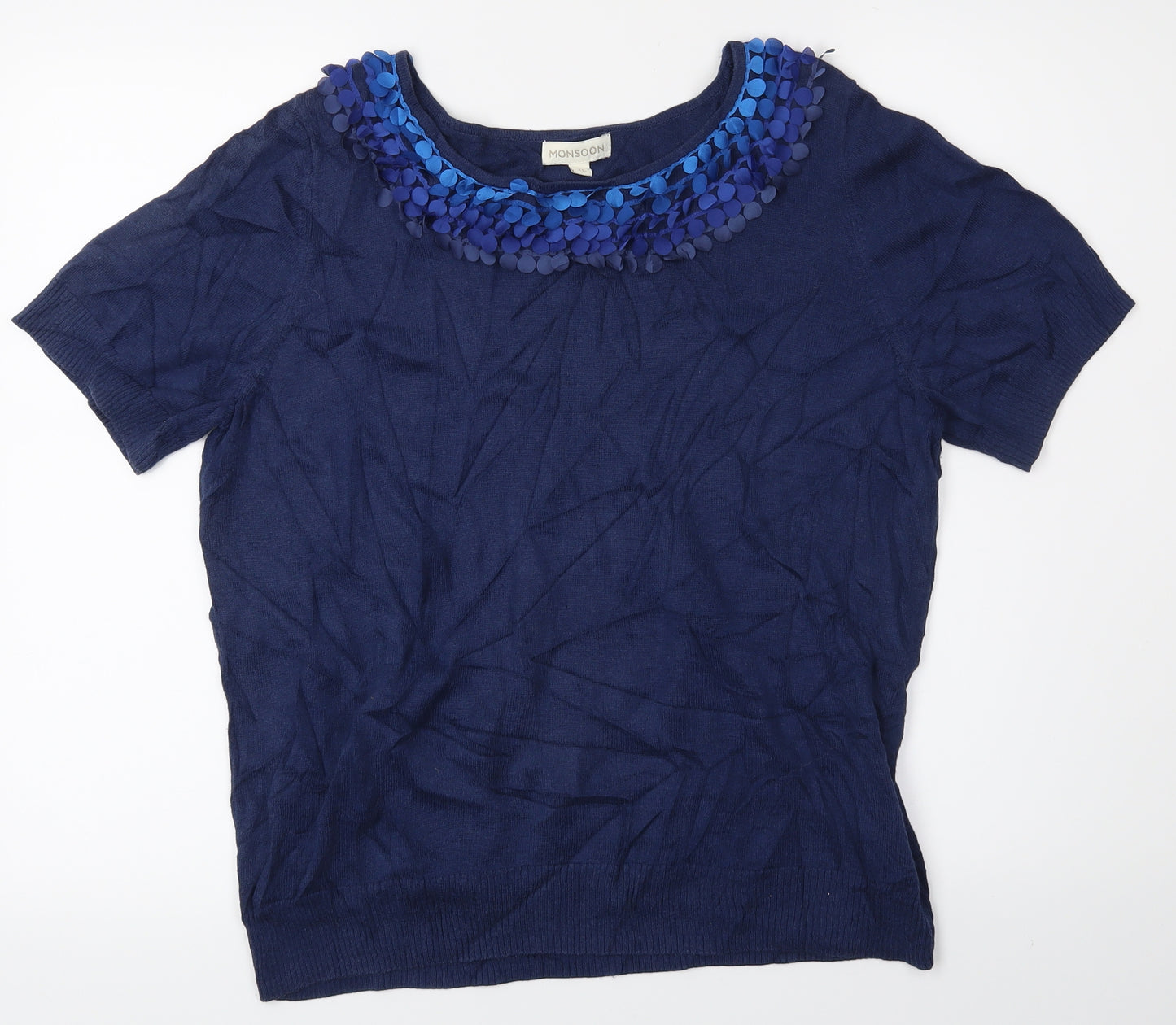 Monsoon Womens Blue   Basic Blouse Size XL