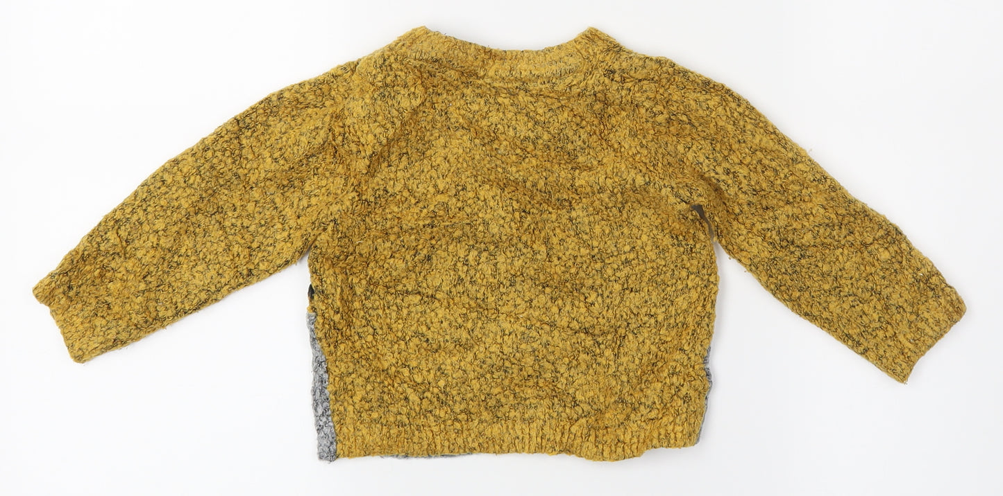 NEXT Baby Yellow   Pullover Jumper Size 12-18 Months  - Lion