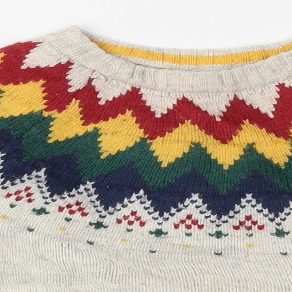 Tu kids Baby White Argyle/Diamond  Pullover Jumper Size 18-24 Months