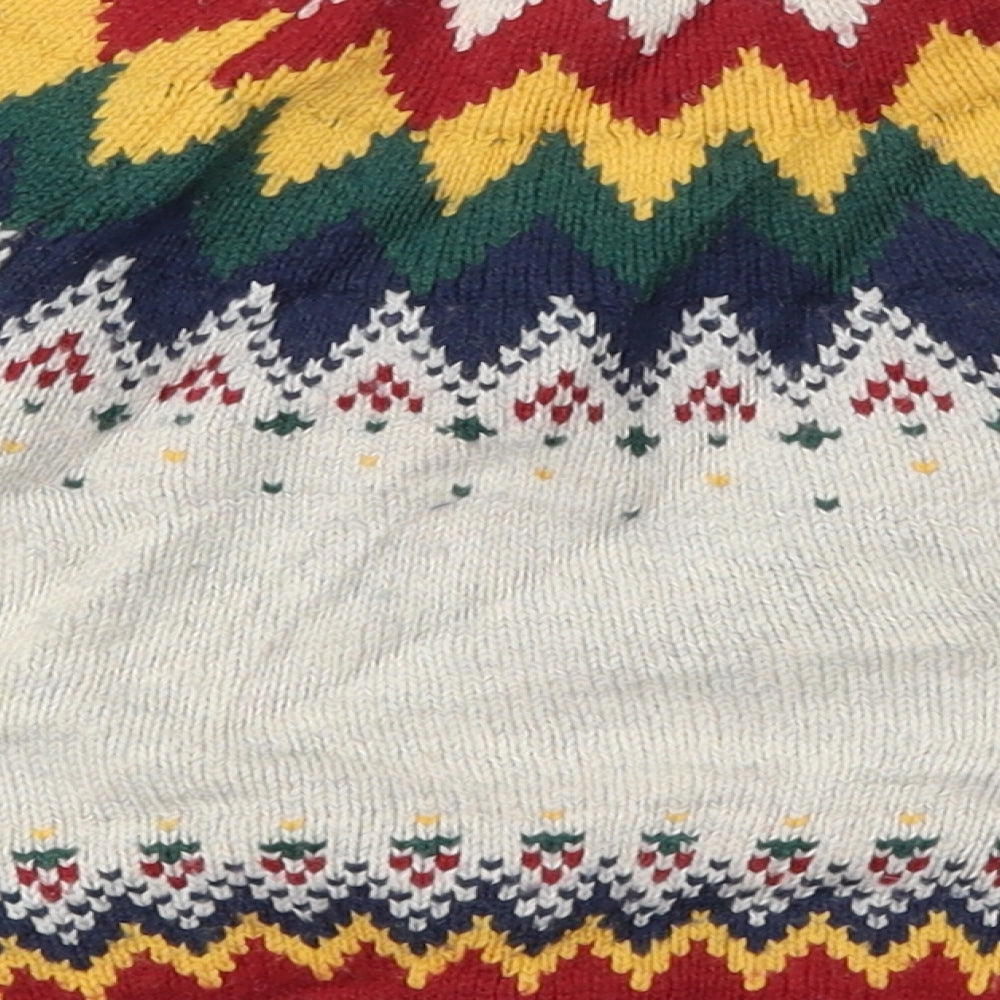 Tu kids Baby White Argyle/Diamond  Pullover Jumper Size 18-24 Months