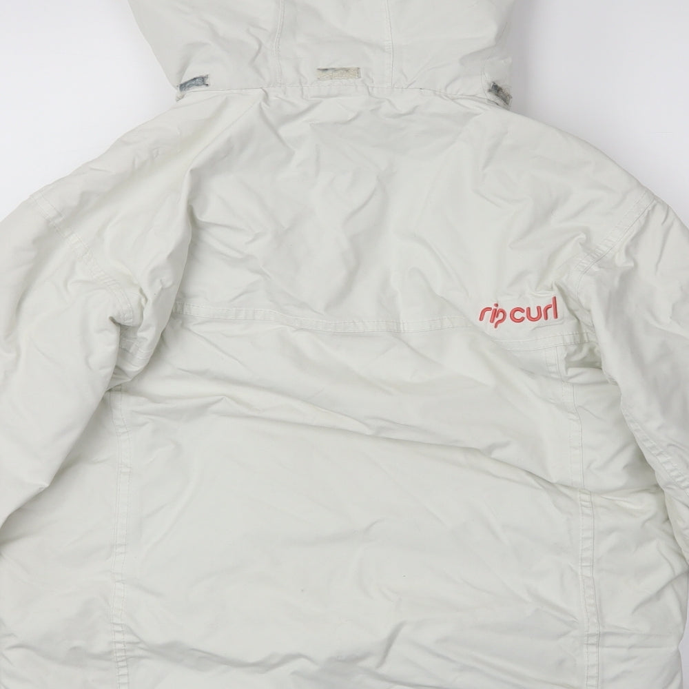 Ripcurl Womens White   Windbreaker Coat Size XL