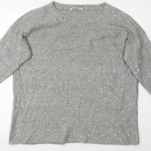 Pepple Bay Womens Silver   Pullover Jumper Size L