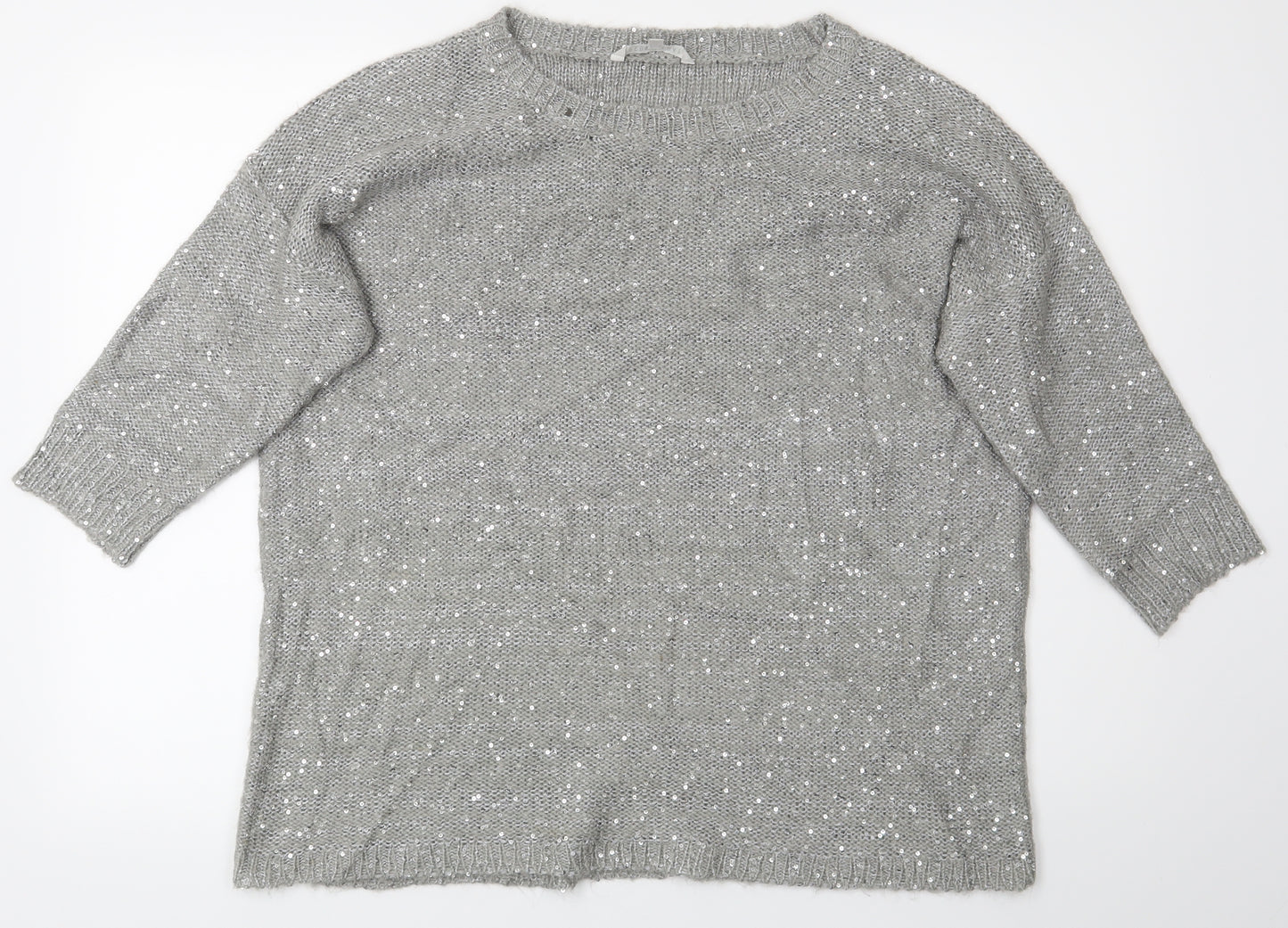 Pepple Bay Womens Silver   Pullover Jumper Size L