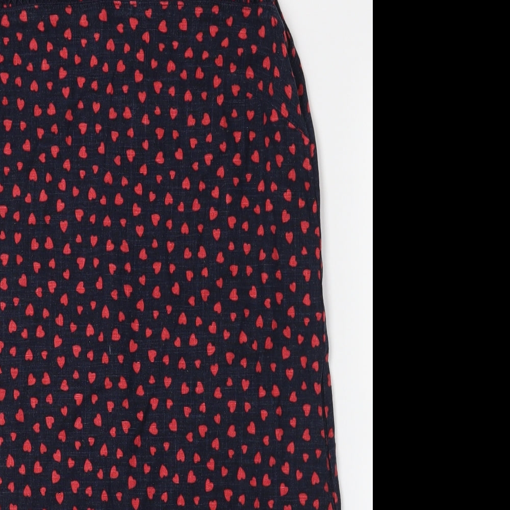 NEXT Womens Black   Pencil Dress  Size 12  - Hearts