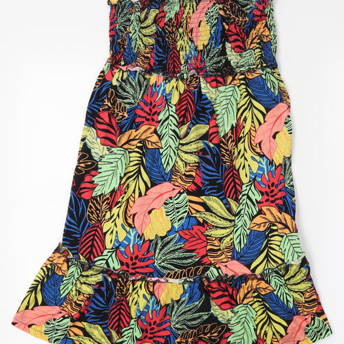 Papaya Womens Blue Floral  Straight & Pencil Skirt Size 10