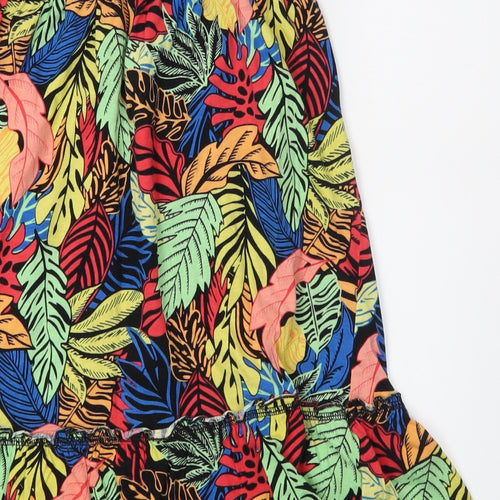 Papaya Womens Blue Floral  Straight & Pencil Skirt Size 10