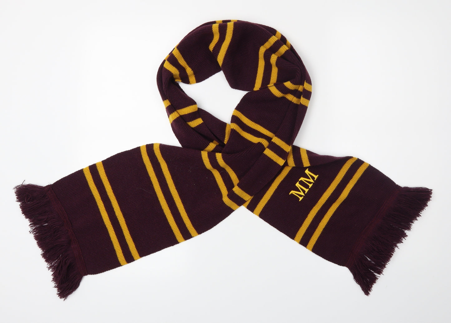 Pre Worn Womens Purple Striped   Scarf   - MM