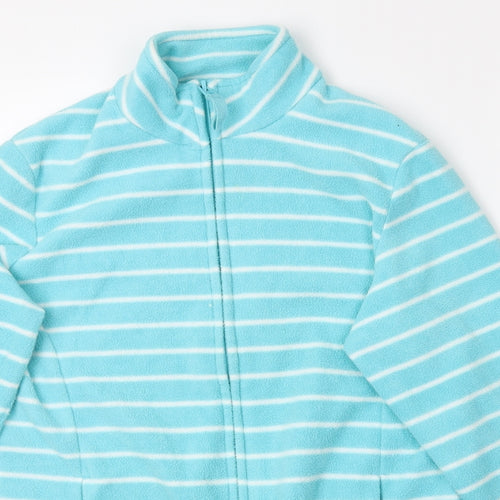 M&S Womens Blue Striped  Jacket  Size 10