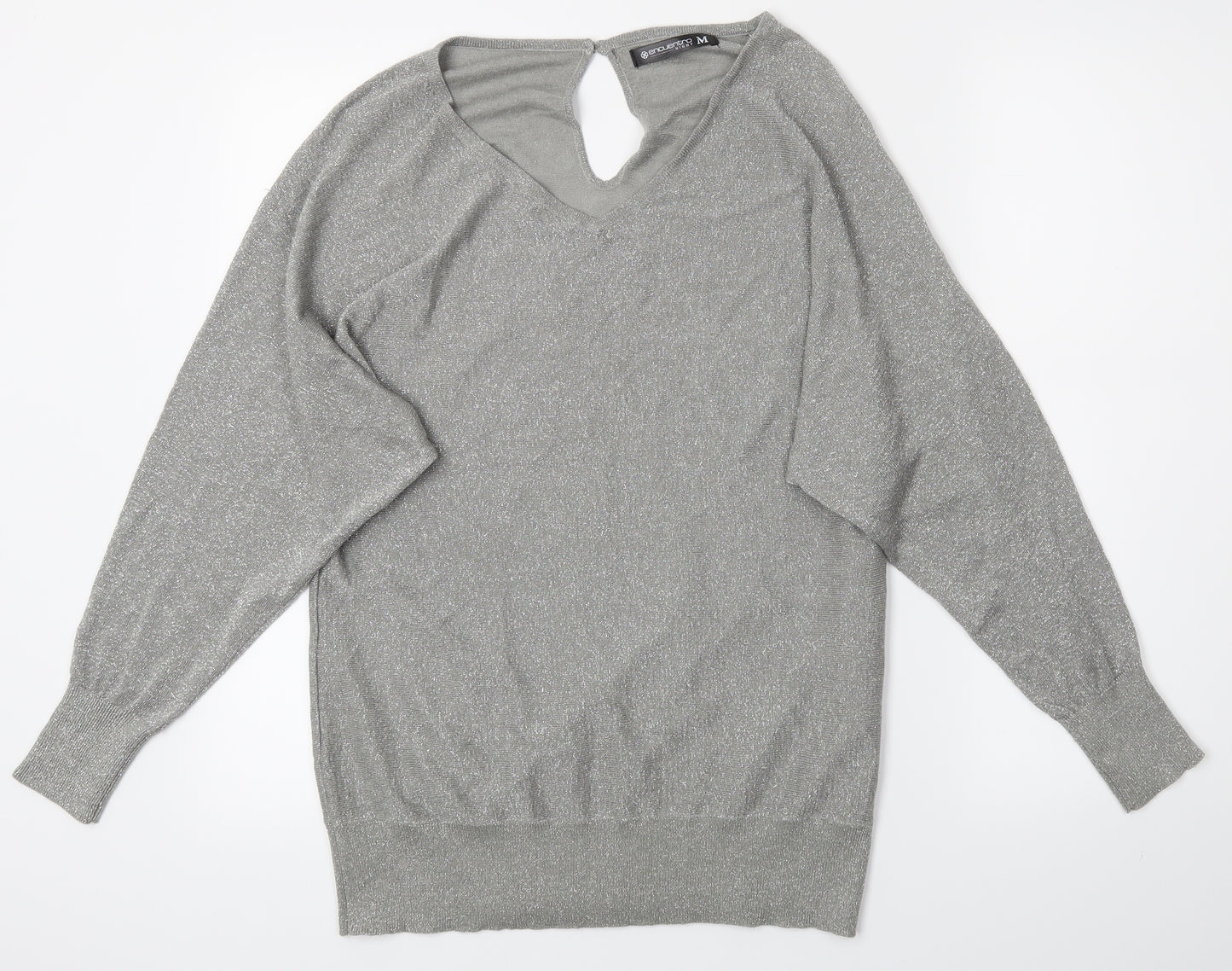 Encuentro Womens Silver   Basic Blouse Size M