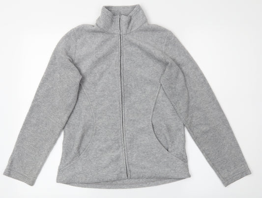 Front view of Marks & Spencer women’s grey jacket, size UK 10